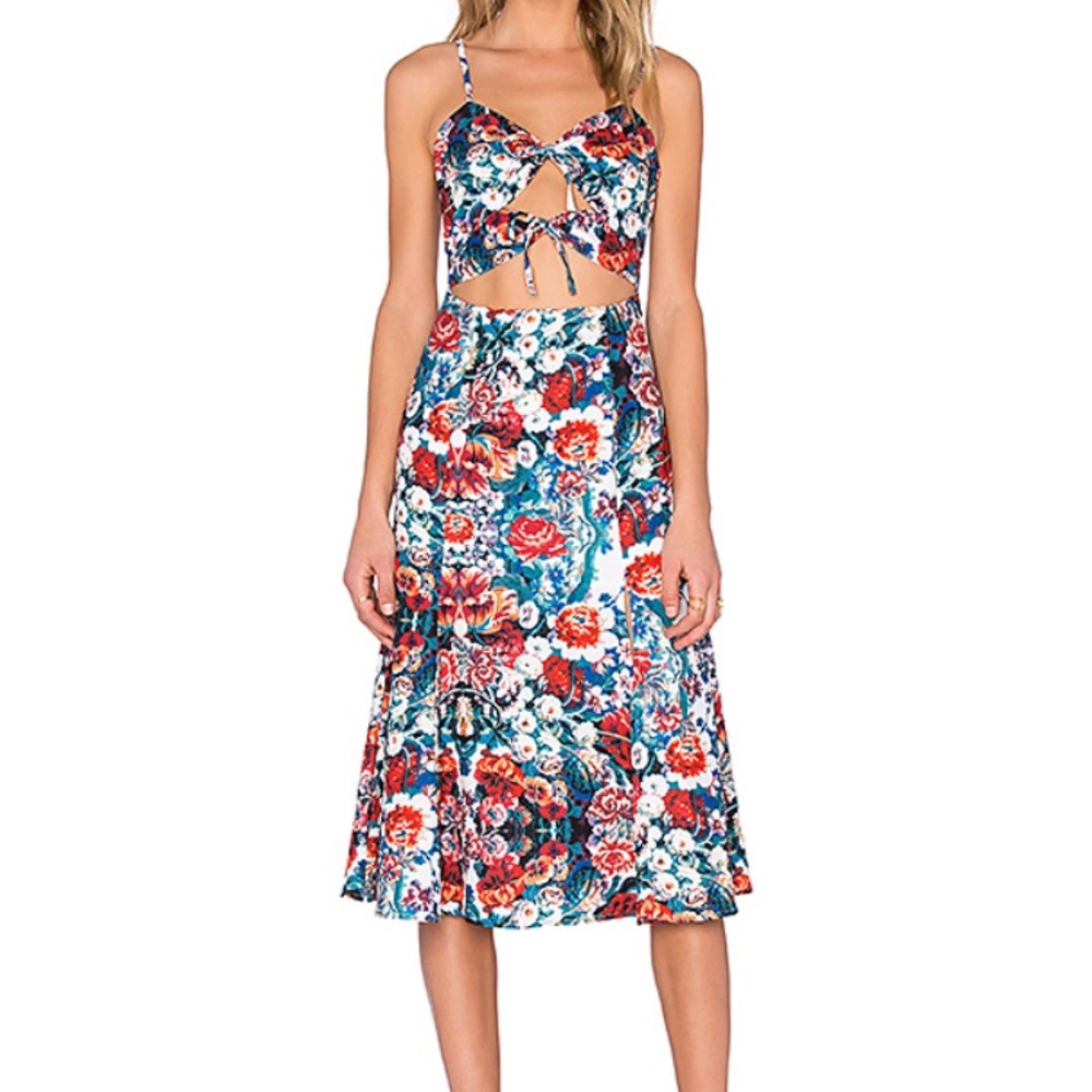 NBD Tie Me Down floral dress